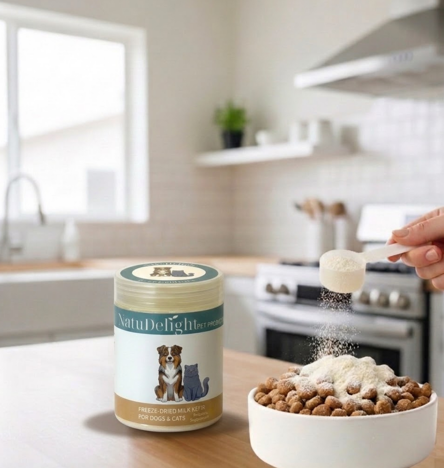 Freeze-Dried Kefir for Pets - All-Natural Probiotic Supplement for Dogs & Cats